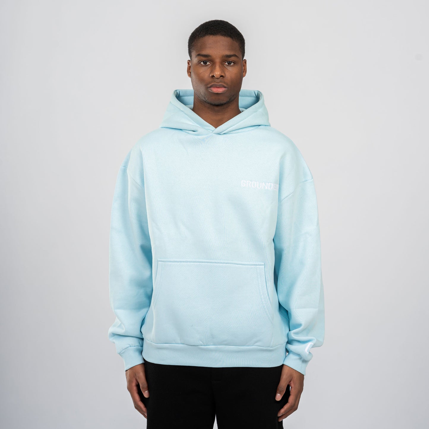 BASIC HOODIE ICE BLUE