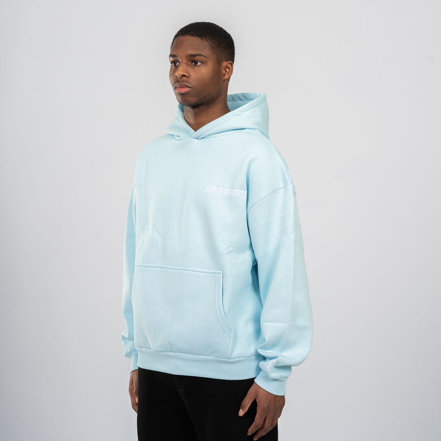 BASIC HOODIE ICE BLUE