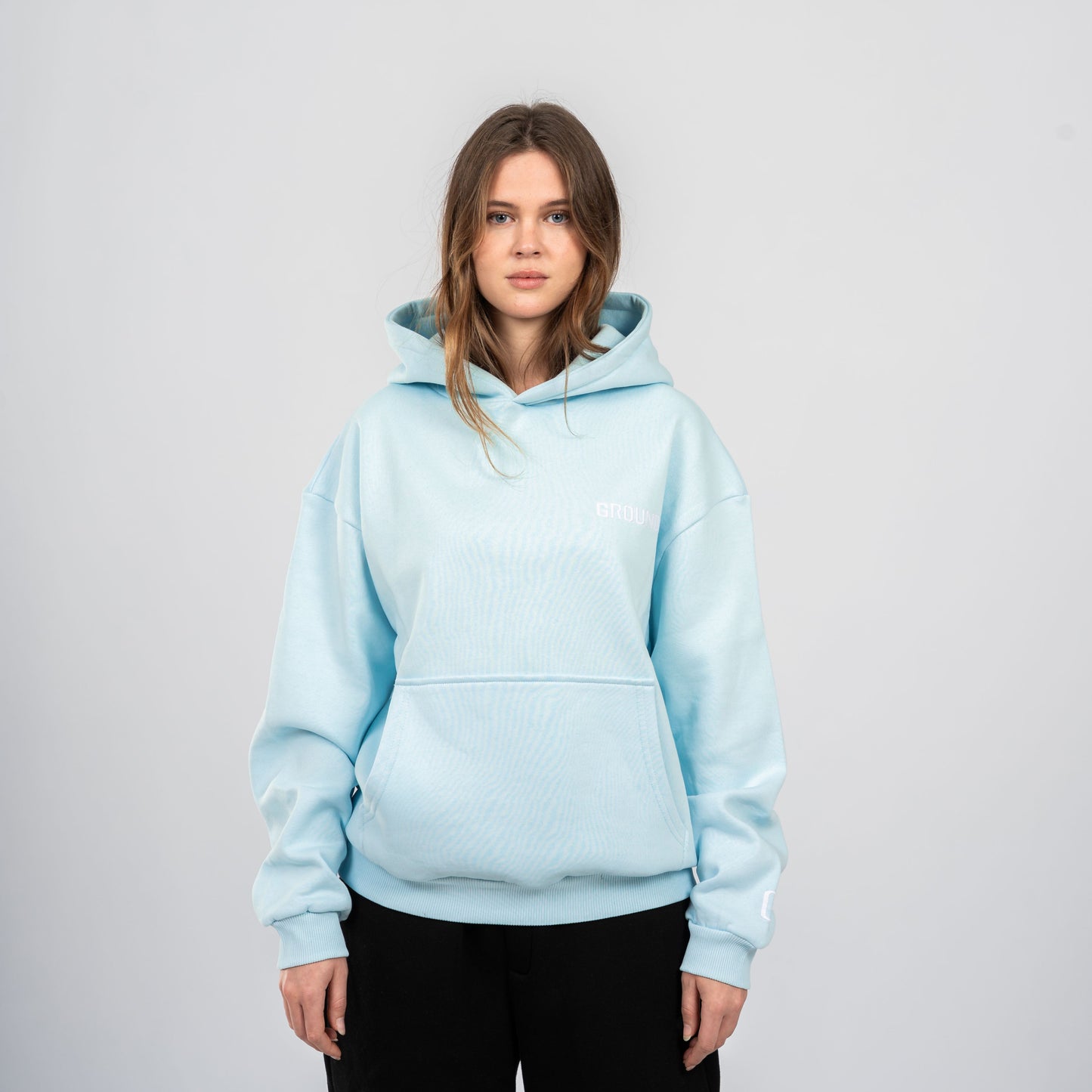 BASIC HOODIE ICE BLUE