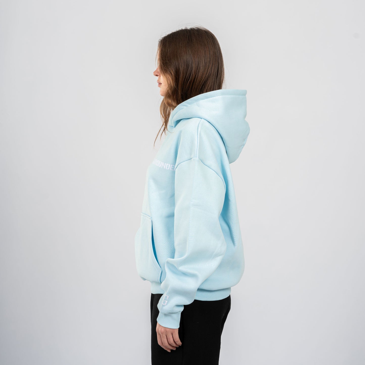 BASIC HOODIE ICE BLUE